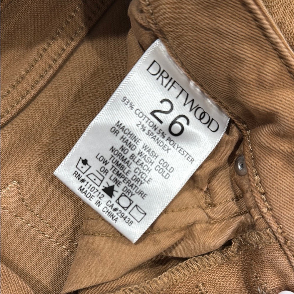 Driftwood Women's Skinny Jeans button fly - Brown - Picture 3 of 4